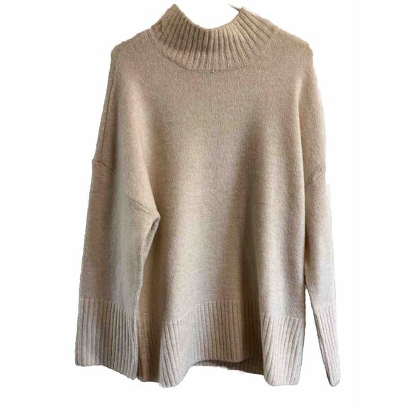 VERO MODA Sweaters - New Vero Moda VMphillis Long Sleeve High Neck Pullover Sweater Size Large Cream